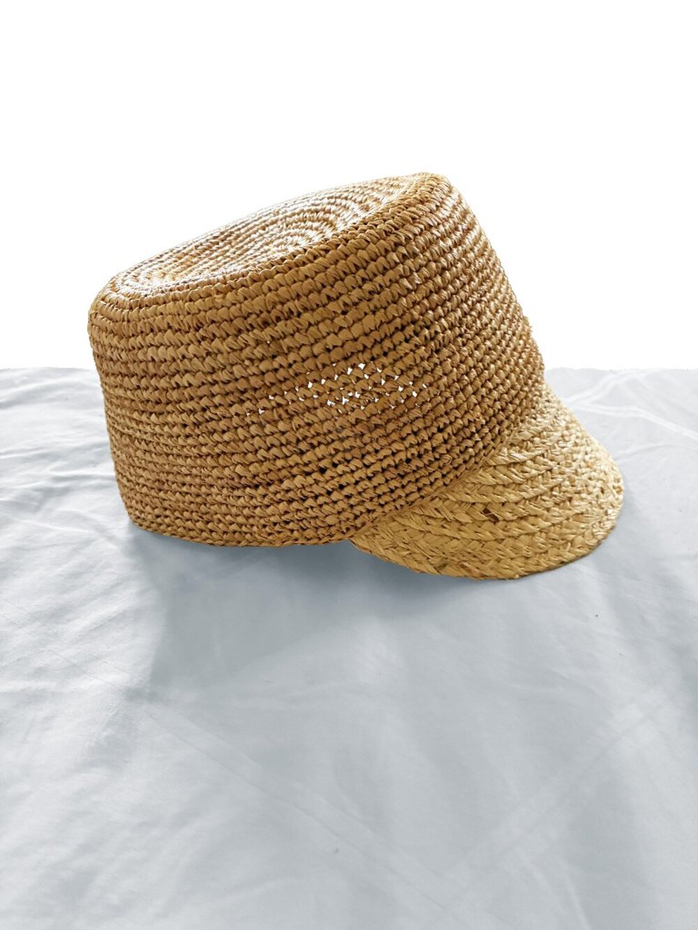 New Maison Scotch La Femme Selon Marie Miami Deco Straw Jockey Hat